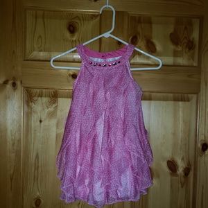 NWOT Biscotti dress Girls size 5 pink Rhinestones